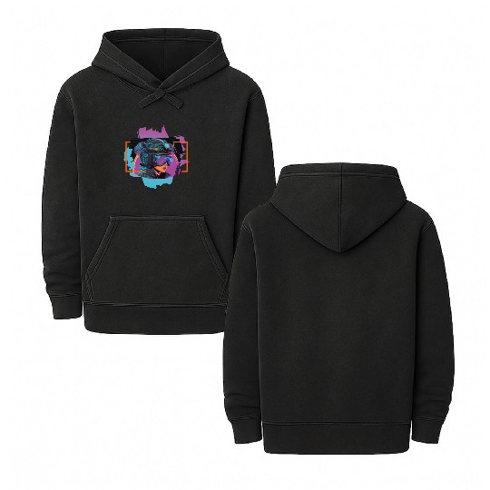 cyberpunk III Double Sided Mineral Wash Hoodies