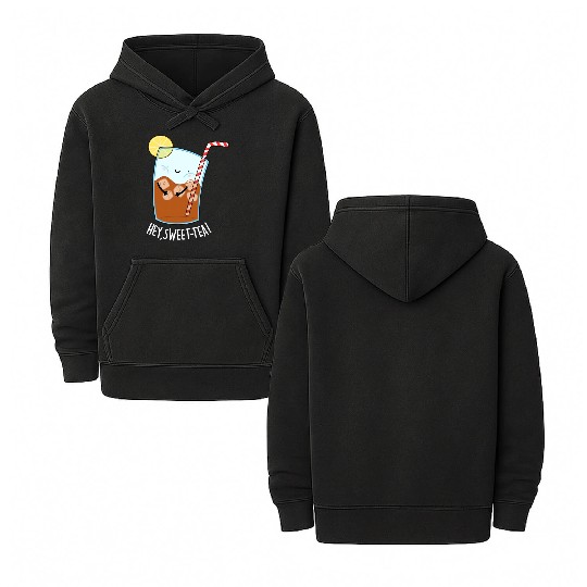 Hey Sweet Tea Cute Iced Tea Double Sided Mineral Wash Hoodies