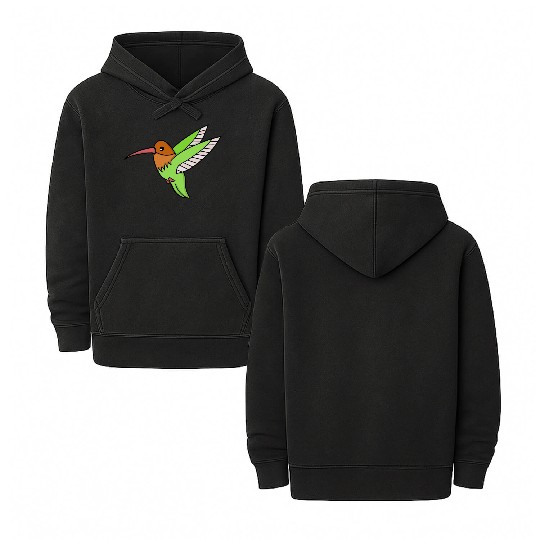 A Sweet Hummingbird Double Sided Mineral Wash Hoodies