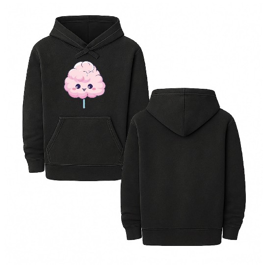 Cute Kawaii Cotton Candy Double Sided Mineral Wash Hoodies