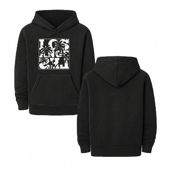 Los Angeles La Us Resorts Designs Double Sided Mineral Wash Hoodies