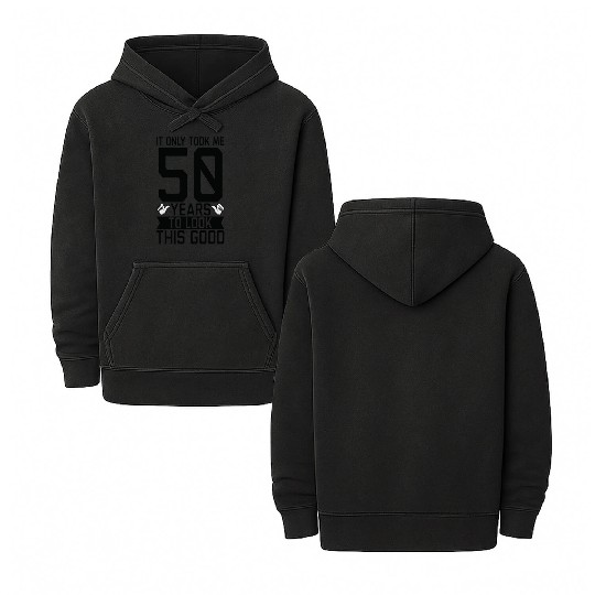 50th Birthday Double Sided Mineral Wash Hoodies