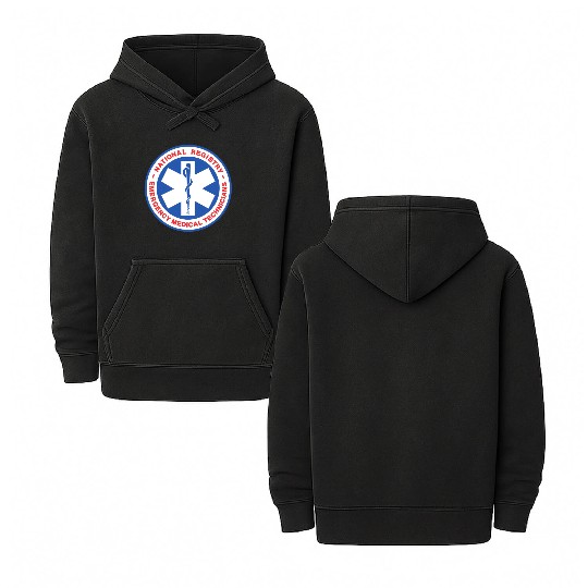 National Registry Of Emergency Medical Technicians Double Sided Mineral Wash Hoodies
