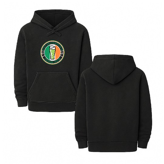 Pat Mccrotch'S Irish Pub Green Beer St Patric Day Double Sided Mineral Wash Hoodies