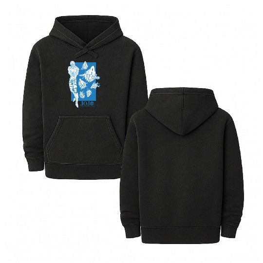 Jojo'S Bizarre Adventure Mista Six Bullets Double Sided Mineral Wash Hoodies