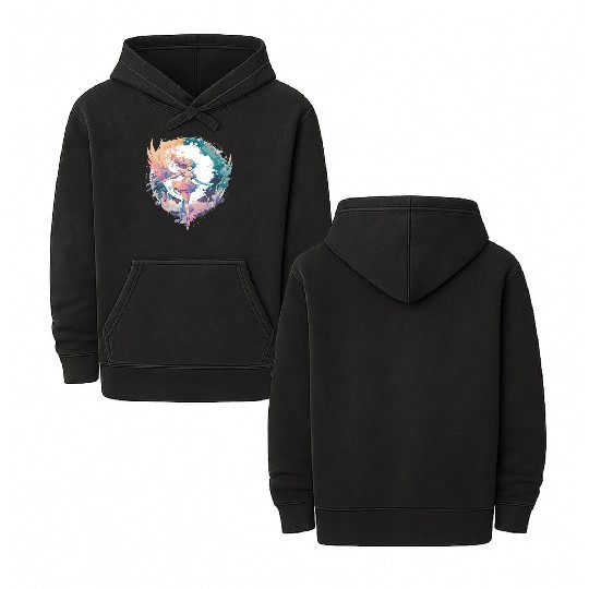 Watercolor Fairy Fairycore Grunge Pastel Goth Aest Double Sided Mineral Wash Hoodies