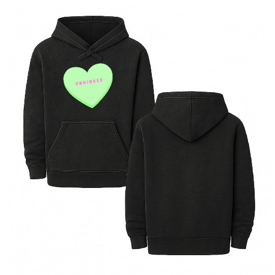 unhinged conversation heart Double Sided Mineral Wash Hoodies