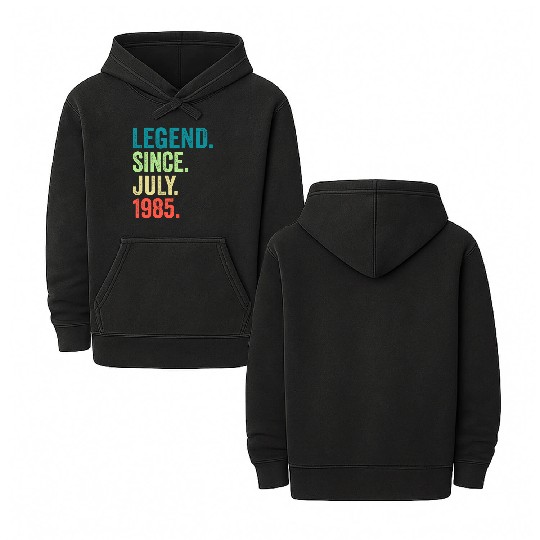 38 Legend Since July 1985 38Th Double Sided Mineral Wash Hoodies