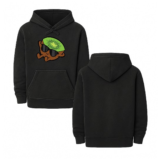 Kiwi Fruit Relang Lazy Kiwi Double Sided Mineral Wash Hoodies