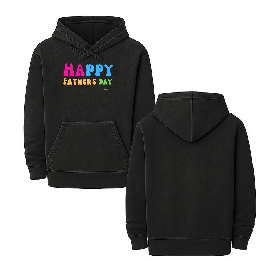 Happy Fathers Day i love you dad Heart Daddy funny Double Sided Mineral Wash Hoodies