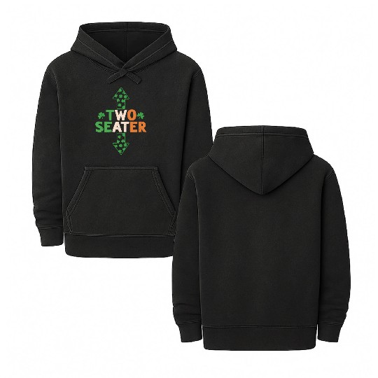 St Patric Day Two Seater St Patric Day Double Sided Mineral Wash Hoodies