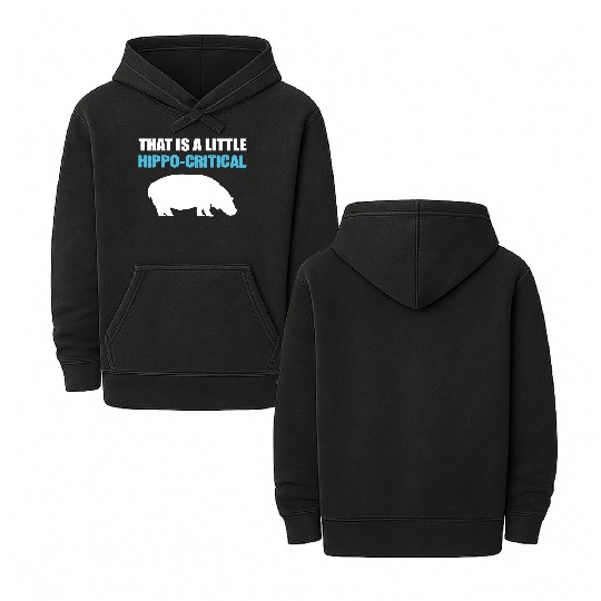 Little Hippo-Critical Zookeeper Or Animal Lover Gi Double Sided Mineral Wash Hoodies
