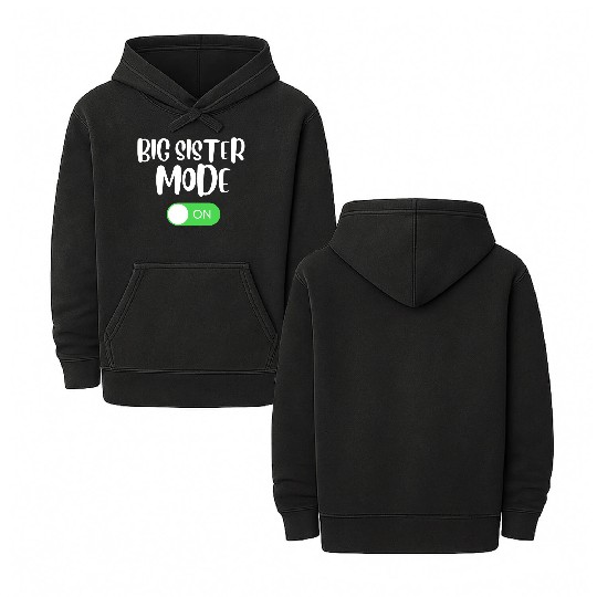 Best Gift for Big Sister Double Sided Mineral Wash Hoodies