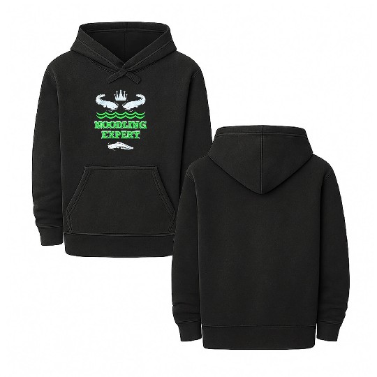 Noodler Catfish Fishing Noodling Expert Double Sided Mineral Wash Hoodies