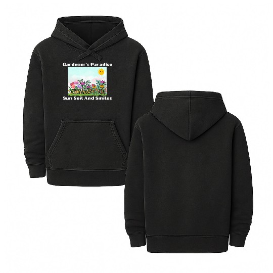 Gardener s Paradise Sun Soil And Smiles Double Sided Mineral Wash Hoodies