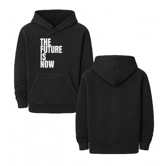 "The Future Is Now" by ART1SAN Double Sided Mineral Wash Hoodies
