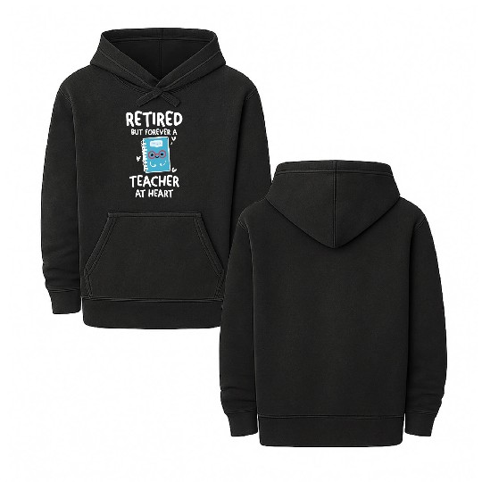Retired Teacher Quotes Double Sided Mineral Wash Hoodies