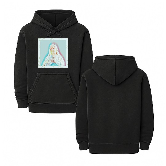 Virgin Mary Praying Double Sided Mineral Wash Hoodies
