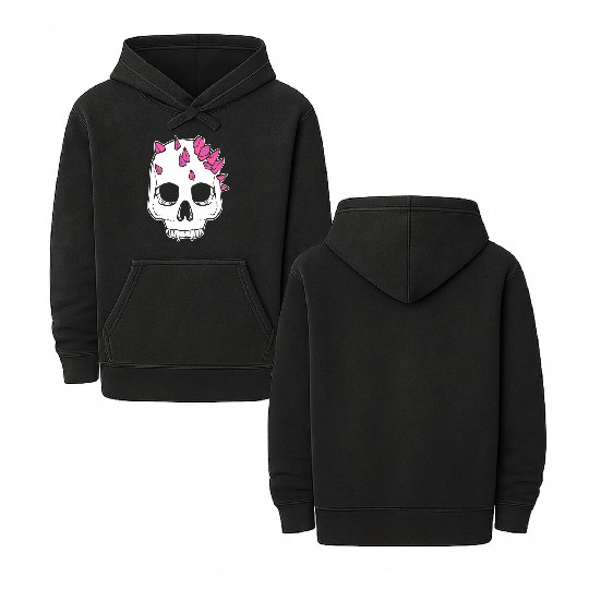 Crystal Vampire Halloween Fan Gift Double Sided Mineral Wash Hoodies
