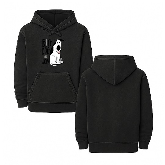 Big Dog Mom Double Sided Mineral Wash Hoodies