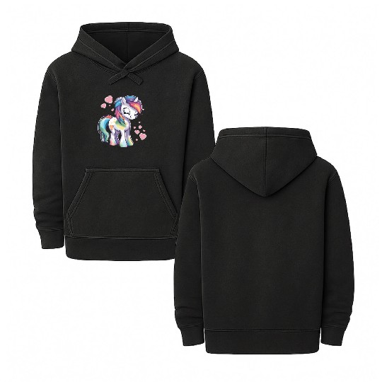 Valentine Pony Double Sided Mineral Wash Hoodies