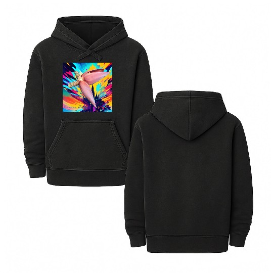 Banana flower Double Sided Mineral Wash Hoodies