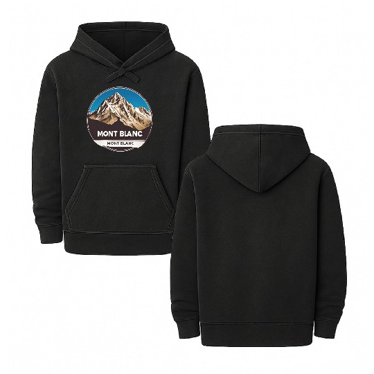 Mont Blanc logo Double Sided Mineral Wash Hoodies
