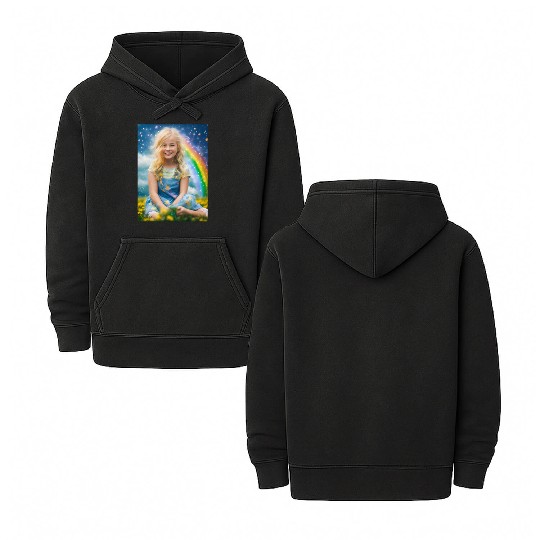 Celestial Rainbow Harmon Double Sided Mineral Wash Hoodies