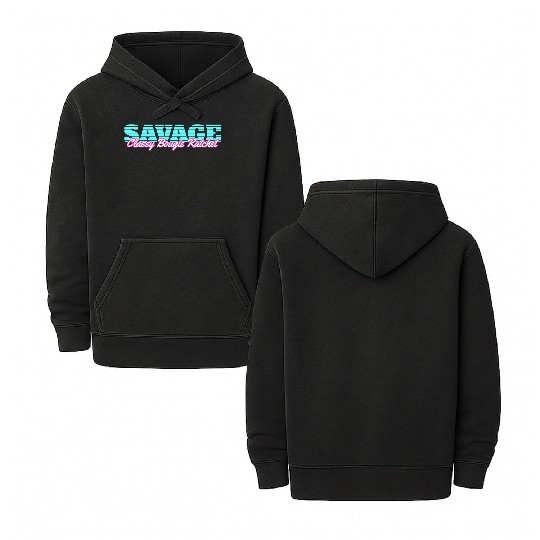 Savage Classy Bougie Ratchet Double Sided Mineral Wash Hoodies