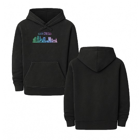 San Diego Double Sided Mineral Wash Hoodies