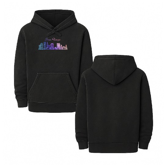 San Diego Double Sided Mineral Wash Hoodies