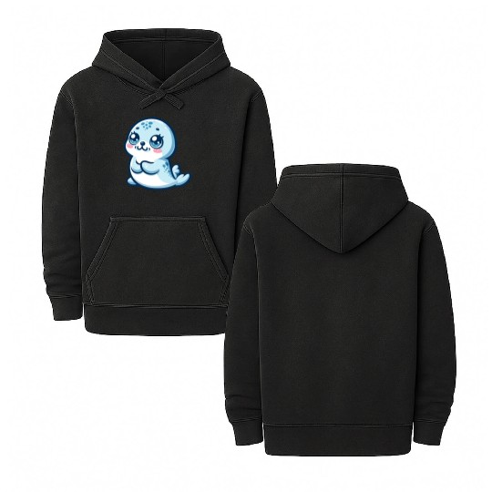Graceful Seal Serenity Double Sided Mineral Wash Hoodies