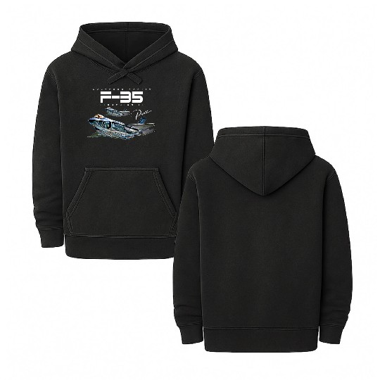 Lockheed Martin F-35 Lightning II Double Sided Mineral Wash Hoodies