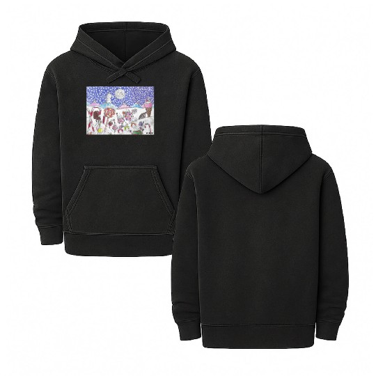 The Nutcracker Christmas Candy Land Double Sided Mineral Wash Hoodies