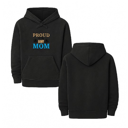 Proud of my Army Mom Double Sided Mineral Wash Hoodies