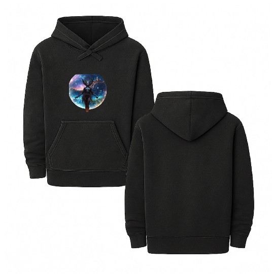 Guardian of Galaxy in her hidden crystal world Double Sided Mineral Wash Hoodies