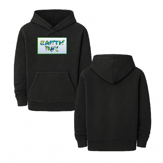 Earth day Double Sided Mineral Wash Hoodies