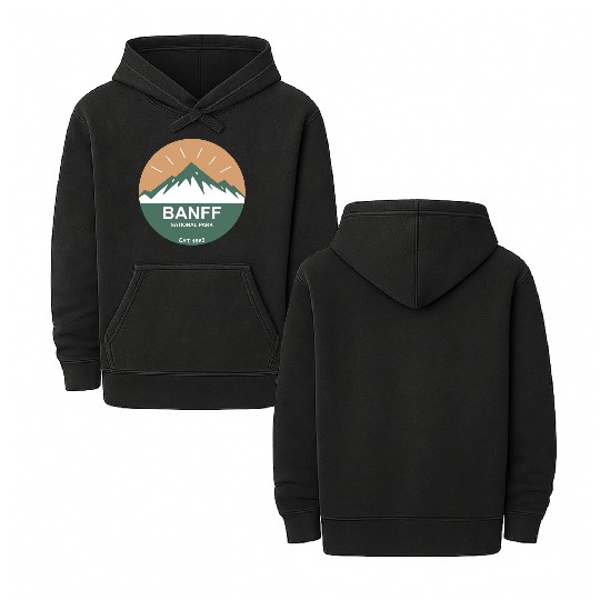 Banff National Park Double Sided Mineral Wash Hoodies