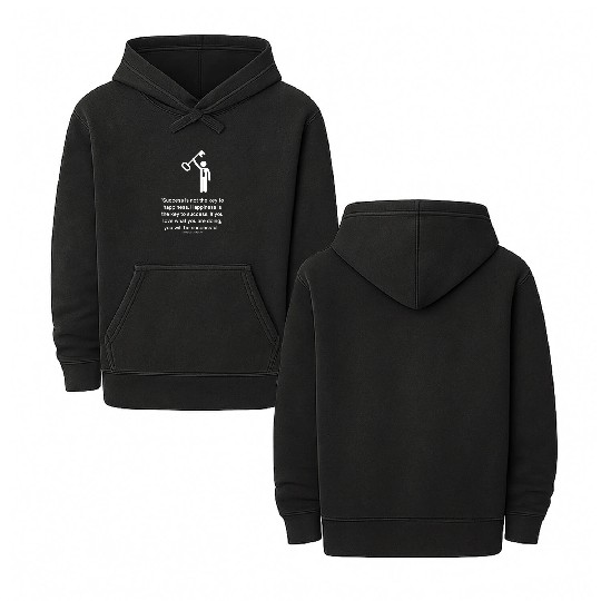 Motivational Quote - Albert Schweitzer Double Sided Mineral Wash Hoodies