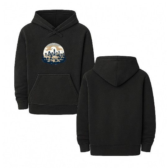 Los Angeles - City of Angels Double Sided Mineral Wash Hoodies