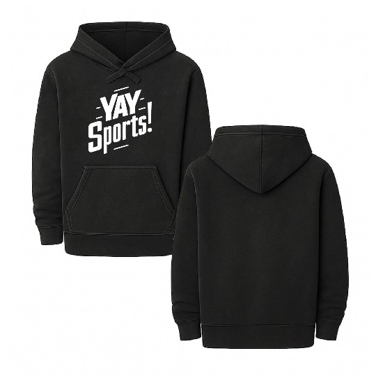 Yay Sports Funny Sarcastic Saying Slogan Double Sided Mineral Wash Hoodies