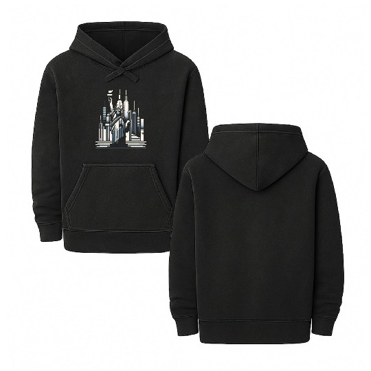 Statue of Liberty Embrace Double Sided Mineral Wash Hoodies