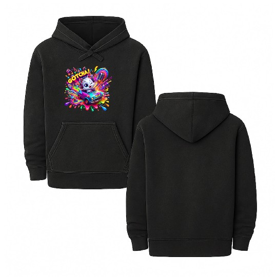 Galactic Vibes: Plosion of Splashes - GoTcha! Double Sided Mineral Wash Hoodies