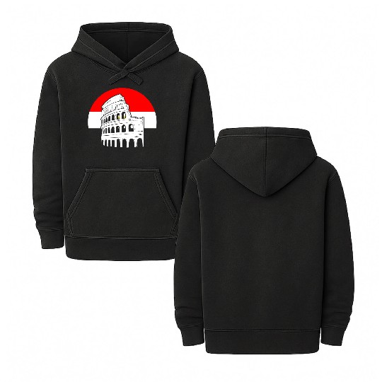 Rome Colosseum Sunset Event Coordinator Double Sided Mineral Wash Hoodies
