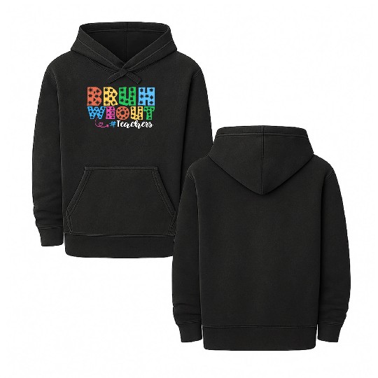 Bruh We Out Teachers summer teacher lovers Double Sided Mineral Wash Hoodies