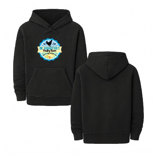 Dr Manhattan Poultry Farm Double Sided Mineral Wash Hoodies