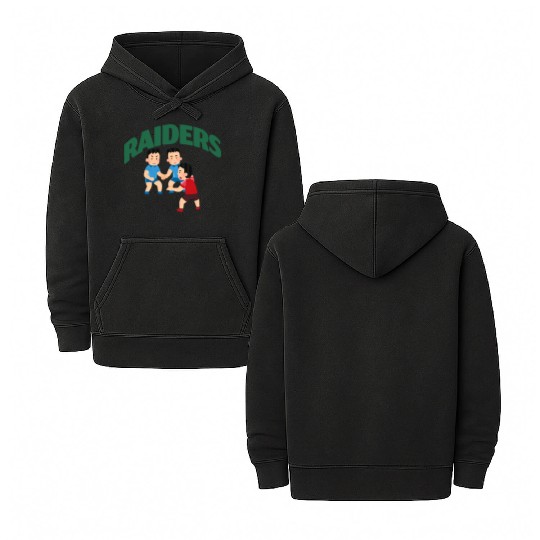 Raiders Double Sided Mineral Wash Hoodies