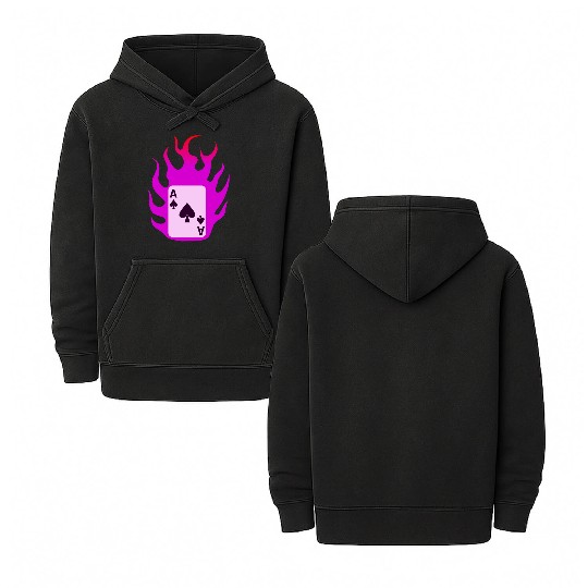 Flaming Card - X-men Double Sided Mineral Wash Hoodies