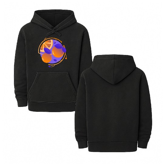 Orange Fruit Double Sided Mineral Wash Hoodies