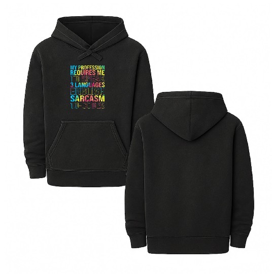 Retro Colorful Medical Biller Medical Coder Double Sided Mineral Wash Hoodies